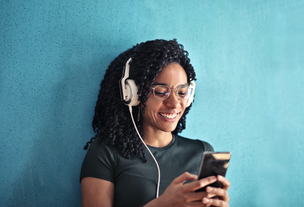 Woman listening to Music