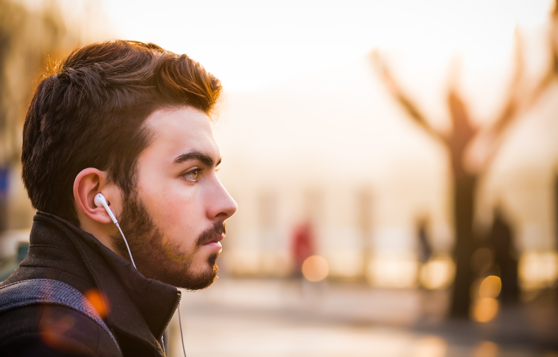 Listening to music